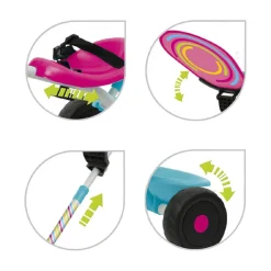 Best & Sport - Triciclo rosa Triky Go Motos Y Triciclos