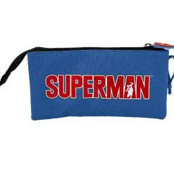 Outlet Superman - Portatodo triple Material Escolar