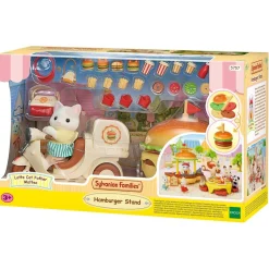 Hot Sylvanian Families - Puesto de hamburguesas Coleccionables Y Mini Mundos