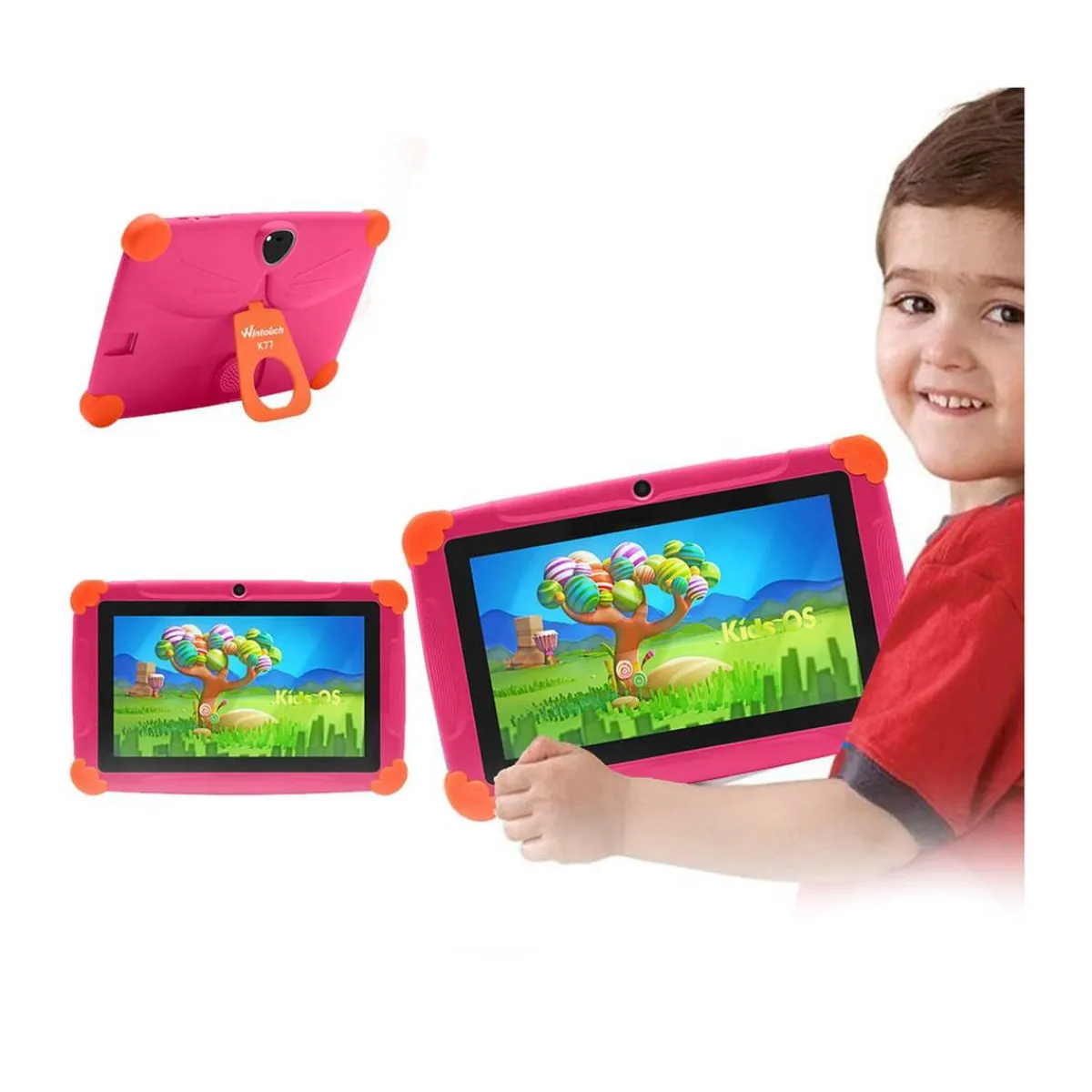 Tablet Educativa rosa 7 pulgadas*KLACK EUROPE Clearance