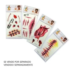 Tattoo de Heridas para Halloween (varios modelos)*TOYS "R" US New