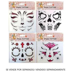 Sale Tattoo facial de Halloween (varios modelos) Disfraces|Halloween