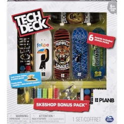 Best Tech Deck - Bonus Pack 6 Skates (varios modelos) Vehículos Y Circuitos
