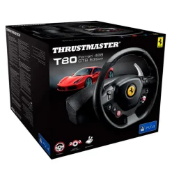 Hot Thrustmaster - Volante y Pedales T80 Ferrari 488 GTB para PS4/PC Videojuegos
