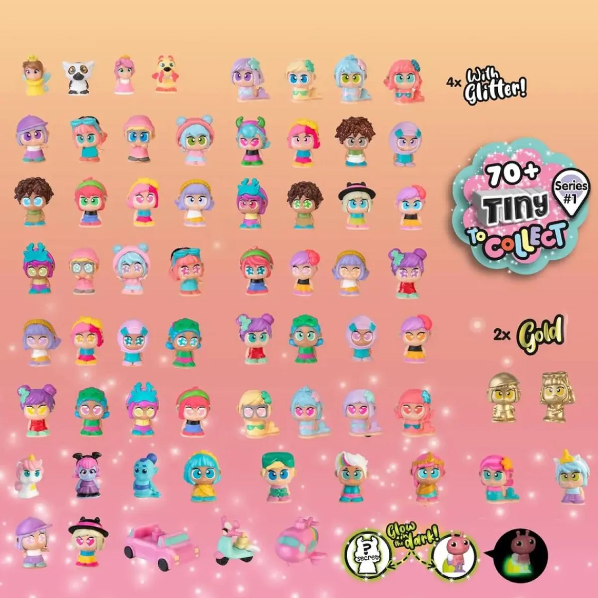 Outlet Tiny Trotties - Pack 11 Figuras con Sorpresa (varios modelos) Muñecas