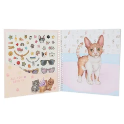 Top Model - Libro pegatinas Dress me up Kitty*DEPESCHE Hot