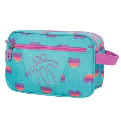 - Estuche escolar 2 compartimentos Plastilina multicolor Corazones*TOTTO Hot