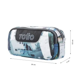 - Estuche escolar dos compartimentos postales y casetes Sobre*TOTTO Outlet