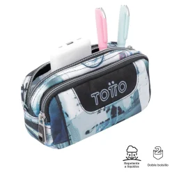 - Estuche escolar dos compartimentos postales y casetes Sobre*TOTTO Outlet