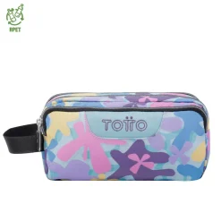 - Estuche escolar tres compartimentos flores hawaianas Agapec*TOTTO Best