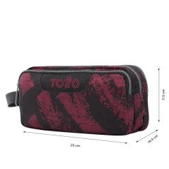 - Estuche escolar tres compartimentos tiza roja Agapec*TOTTO Sale