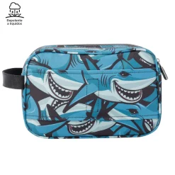 - Estuche escolar tres compartimentos tiburones Plastilina*TOTTO Best