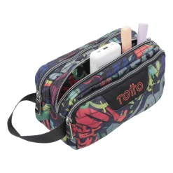 Discount - Estuche escolar tres compartimentos graffiti Agapec Material Escolar