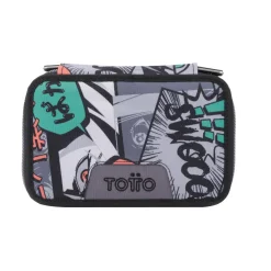 New - Estuche escolar tres compartimentos manga Pluma Material Escolar