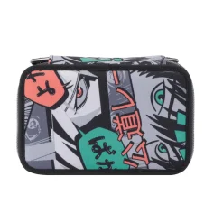 New - Estuche escolar tres compartimentos manga Pluma Material Escolar