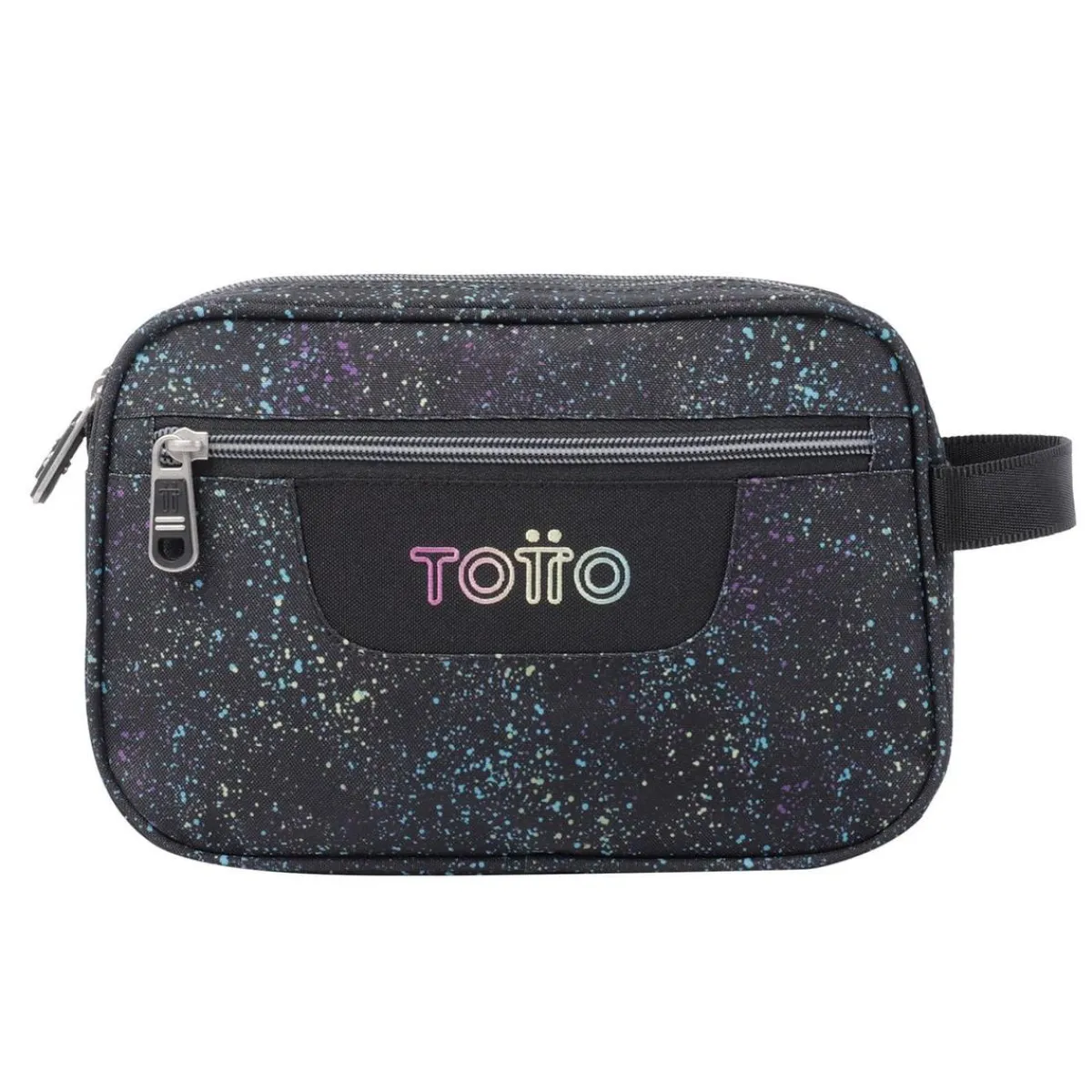 - Estuche escolar tres compartimentos salpicado color Plastilina*TOTTO Hot