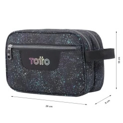 - Estuche escolar tres compartimentos salpicado color Plastilina*TOTTO Hot