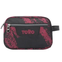 - Estuche escolar tres compartimentos tiza roja Plastilina*TOTTO Best