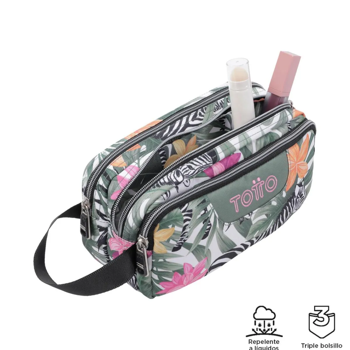 - Estuche escolar tres compartimentos tropical cebras Agapec*TOTTO Online