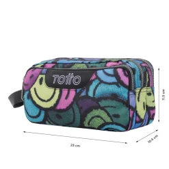 - Estuche escolar tres compartimentos emojis Agapec*TOTTO Outlet