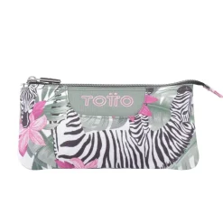 - Estuche escolar tropical cebras Tablero*TOTTO Discount