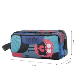 Online - Estuche escolar tres compartimentos cyber monstruos Agapec Material Escolar