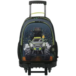 Clearance - Mochila con ruedas Monster Race L Material Escolar