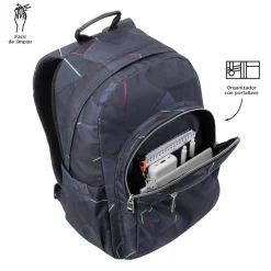 Discount - Mochila escolar adaptable a carro fractal Acuareles Material Escolar