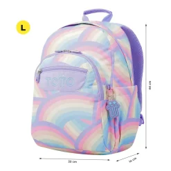 - Mochila escolar adaptable a carro arcoíris Acuareles Material Escolar