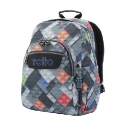 - Mochila escolar adaptable a carro bloques Acuareles*TOTTO Outlet