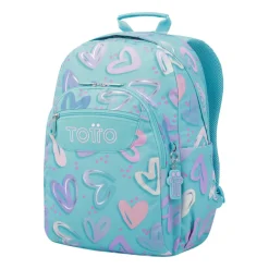 Sale - Mochila escolar adaptable a carro corazones pintados Acuareles Material Escolar