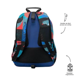 - Mochila escolar adaptable a carro cyber monstruos Acuareles*TOTTO Discount