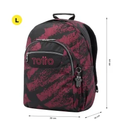 - Mochila escolar adaptable a carro tiza roja Acuareles*TOTTO Sale