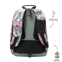 Best - Mochila escolar adaptable a carro tropical cebras Acuareles Material Escolar