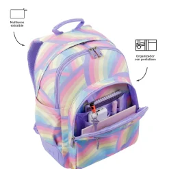 Outlet - Mochila escolar arcoíris Crayoles Material Escolar