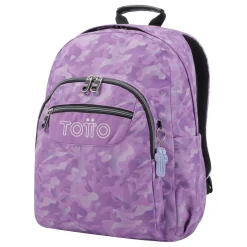 Outlet - Mochila escolar camuflaje rosa Acuarela Material Escolar