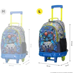 - Mochila escolar con ruedas grande Monark*TOTTO Clearance