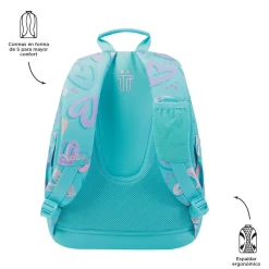 - Mochila escolar corazones pintados Crayoles*TOTTO Best