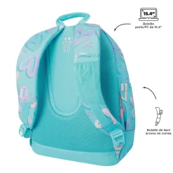 - Mochila escolar corazones pintados Crayoles*TOTTO Best