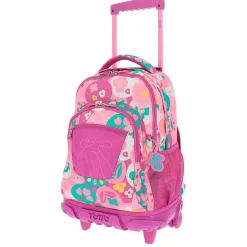 - Mochila escolar con ruedas Renglones - Roset Material Escolar