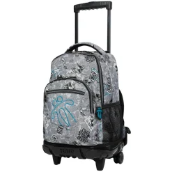 Outlet - Mochila escolar con ruedas Renglones Newspaper Material Escolar