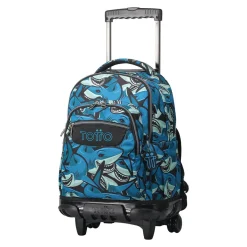 - Mochila escolar con ruedas tiburones Renglones*TOTTO Hot