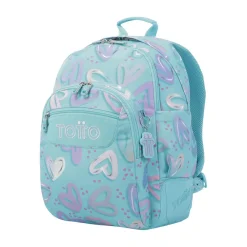 Outlet - Mochila escolar corazones pintados Rayol Material Escolar