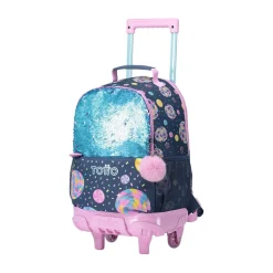 - Mochila escolar con ruedas mediana Sweet Candy*TOTTO New