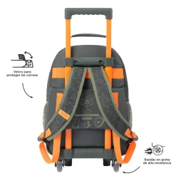 - Mochila escolar con ruedas mediana Brawlmaster*TOTTO Outlet