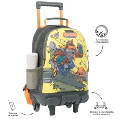 - Mochila escolar con ruedas mediana Brawlmaster*TOTTO Outlet
