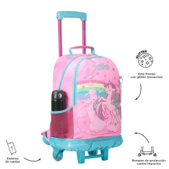 - Mochila escolar con ruedas grande Fantasy*TOTTO Sale