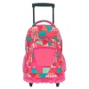 - Mochila escolar con ruedas Renglones - Rosa*TOTTO Clearance