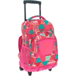 - Mochila escolar con ruedas Renglones - Rosa*TOTTO Clearance