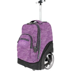 Online - Mochila escolar con ruedas camuflaje rosa Papel Material Escolar